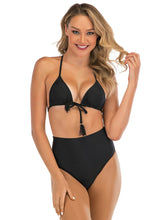 Traje de baño bikini de tiras con estampado sexy